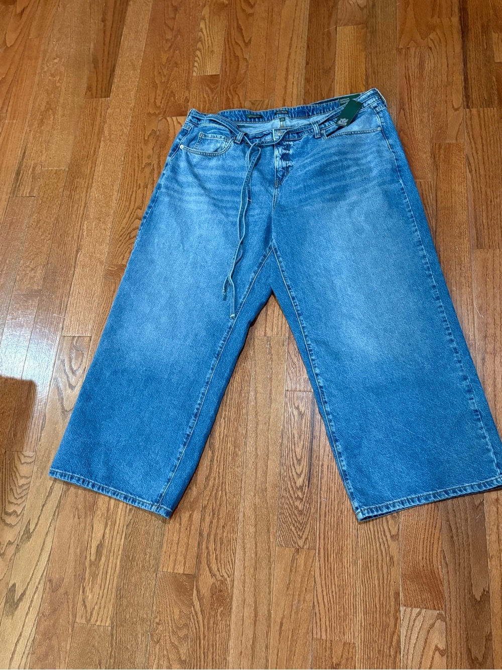 wild fable Baggy low-rise Wide-Leg Blue Denim Jeans size 20